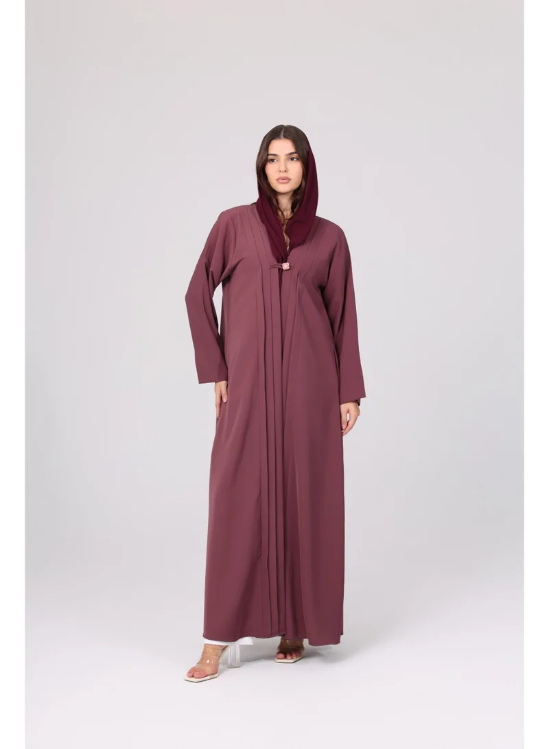 اكسا عباية ملونة طبقات سادة ABY1104