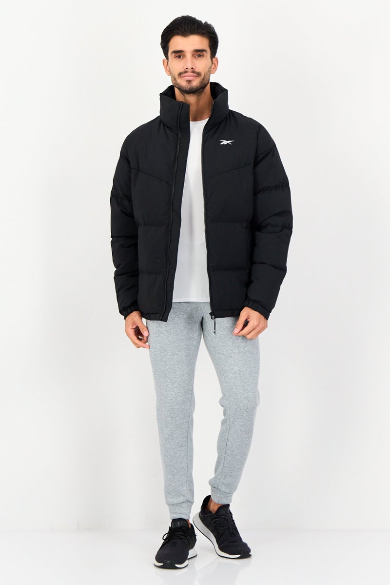 Reebok جاكيت رياضي خارجي للرجال، أسود - Image 3