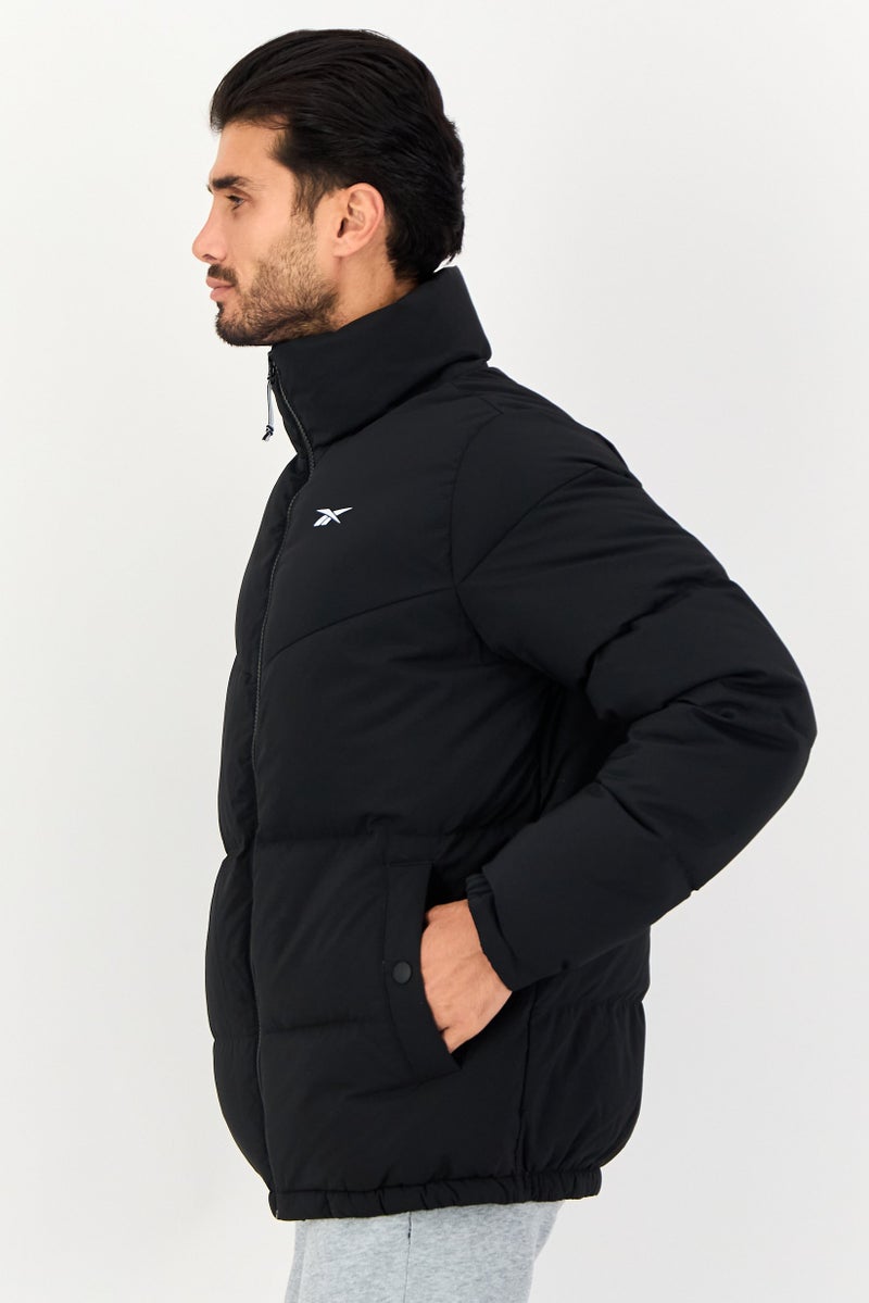 Reebok جاكيت رياضي خارجي للرجال، أسود - Image 2