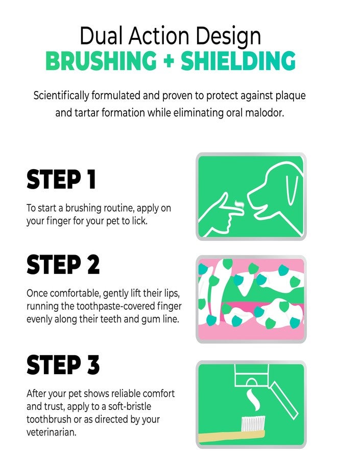 Tartar Shield Pro Care – Natural Pet Toothpaste – VOHC Approved – Protects Against Plaque & Tartar – Freshens Breath & Gently Removes Stains – for Dogs & Cats – Coconut Flavor, 3 Oz. - Image 5