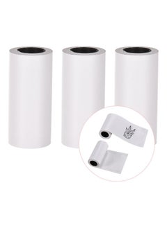 NIBEMINENT Pack Of 3 Self-Adhesive Sticky Thermal Paper White  - Image 4