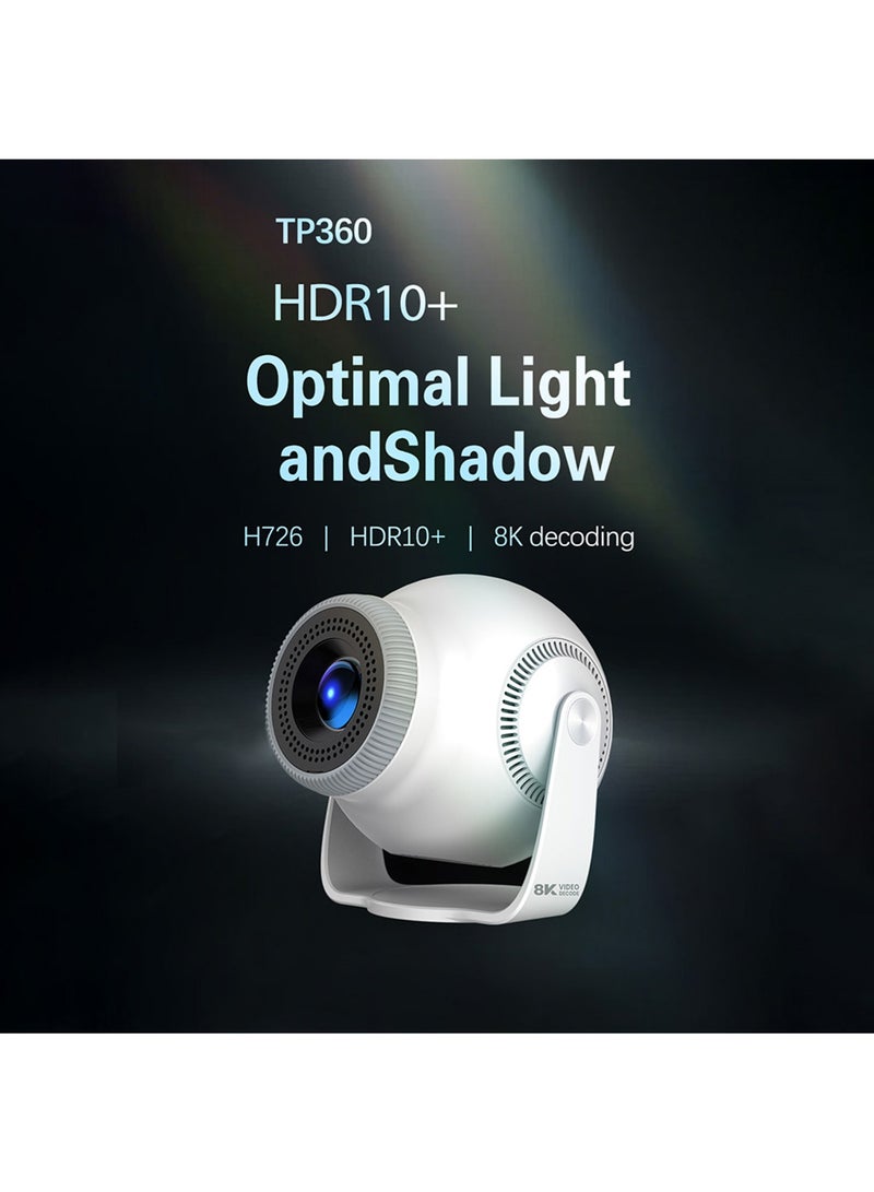 مي فازا جهاز عرض قصير المدى - يدعم دقة 8K - 290 لومن ANSI - جهاز عرض محمول مع تصحيح الانحراف التلقائي، أندرويد 14، واي فاي 5G 6، بلوتوث 5.4، HDR10+ - مسرح منزلي متنقل - متوافق مع أنظمة أندرويد/iOS/ويندوز/TV Stick/HDMI/USB/وحدة تحكم الألعاب/الكمبيوتر/الكمبيوتر المحمول/الهاتف الذكي - Image 2