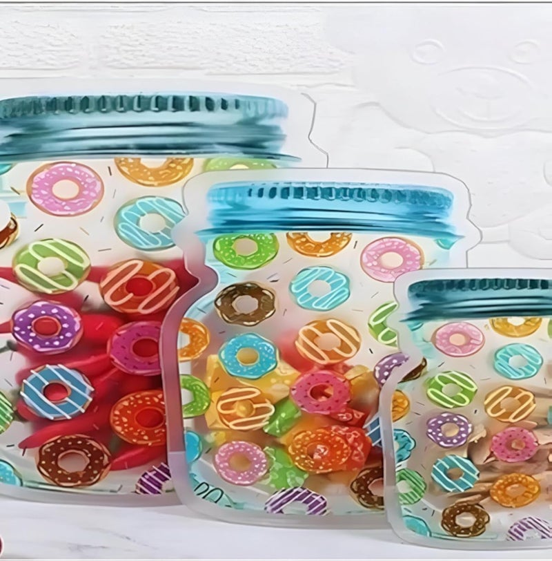 تخزين متعدد الاستخدامات - تنظيم المخزن باستخدام برطمانات وأغطية متعددة الأشكال والأنماط لتخزين مكونات التعليب والمواد الغذائية الجافة والوجبات الخفيفة والشاي والحصص الجاهزة للسفر بشكل محكم.