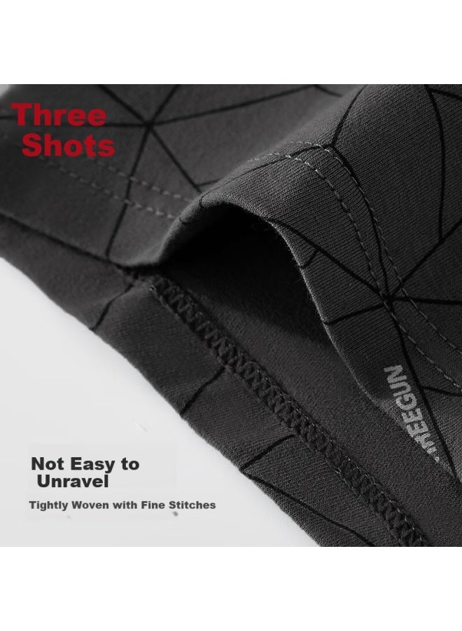 Threegun Men's Underwear, Men's Boxer Briefs, Pure Cotton 7a Antibacterial Shorts, Classic Hard Style For Me - Image 2