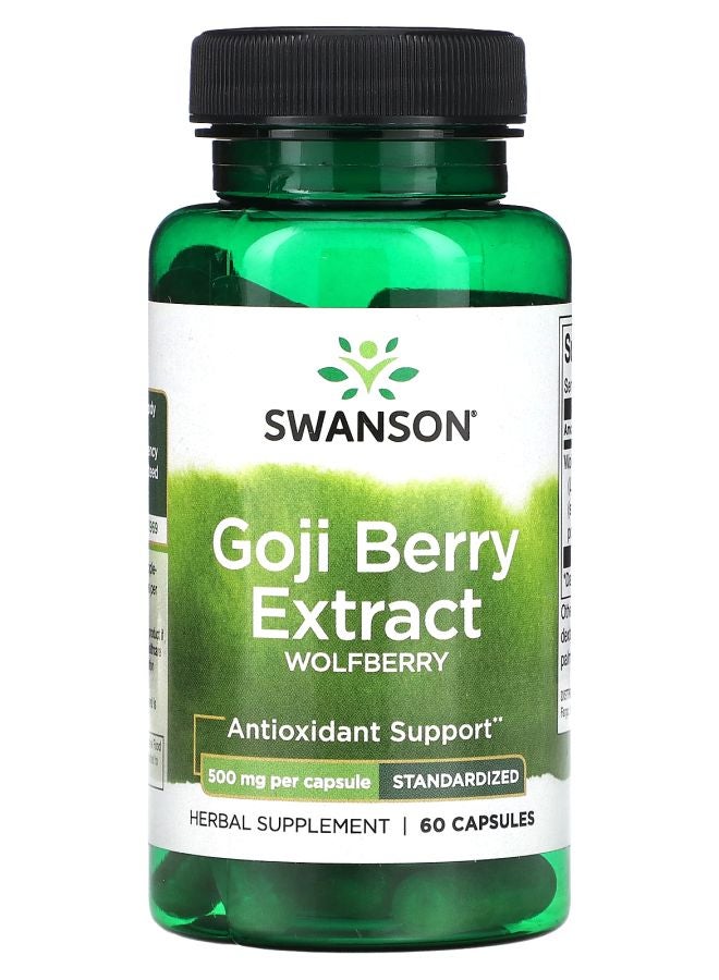 SWANSON Goji Berry Extract 500 mg 60 Capsules