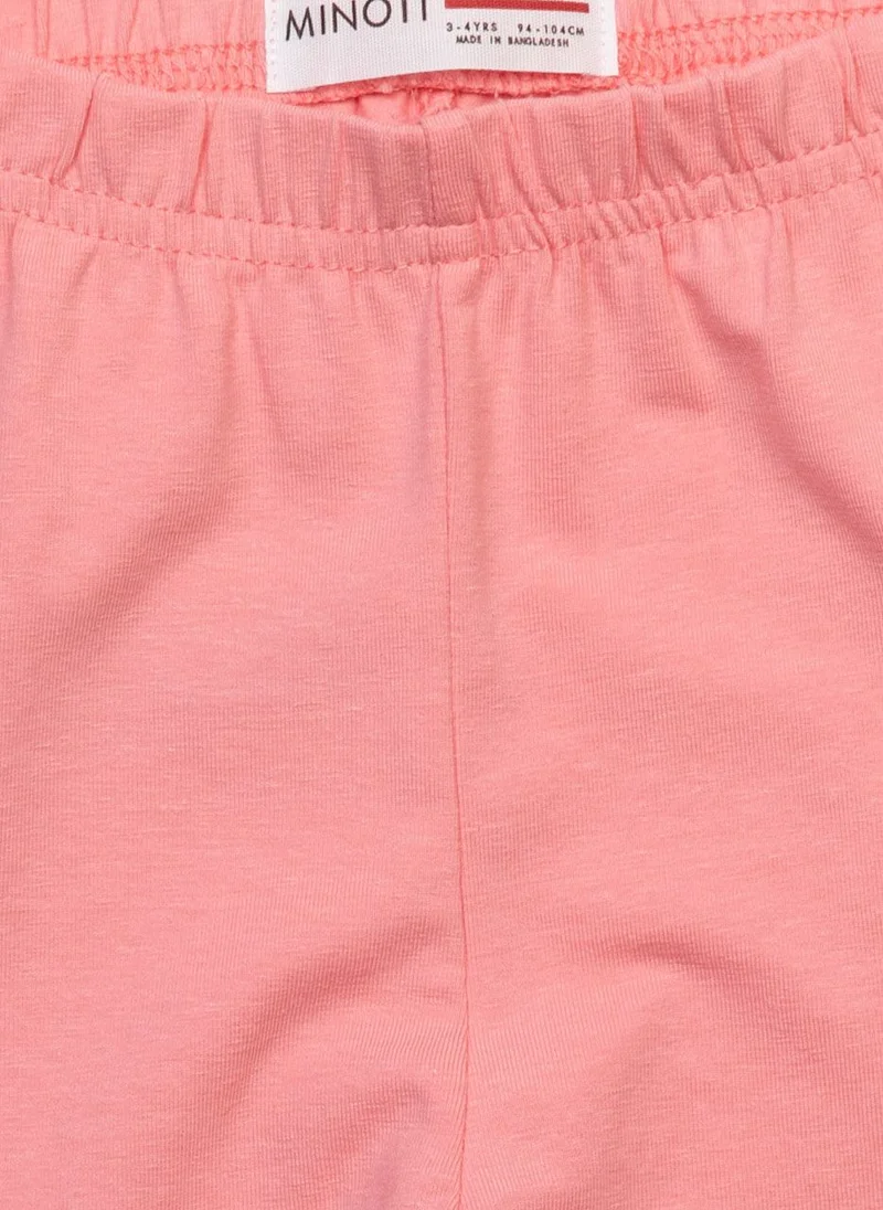 MINOTI Girls' Everyday Cotton Leggings with Stretch Waistband