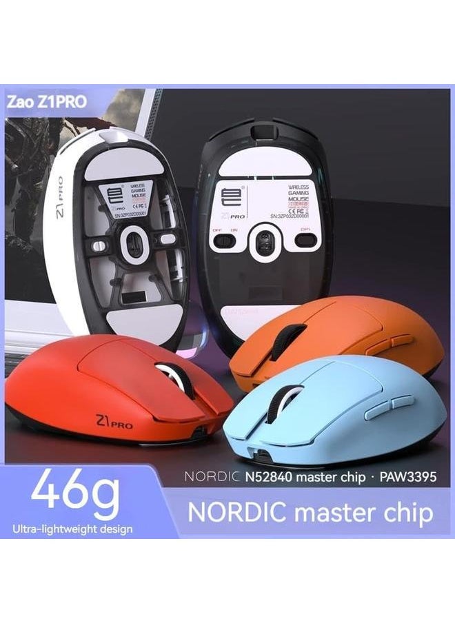 erorex - Zaopin Z1 Pro 2.4Ghz Wireless Mouse Paw3395 24600Dpi Ttc Lightweight Gamer Mouses For Computer Gaming Accessories Girls Mice Vgn F1 Moba Black - Image 1