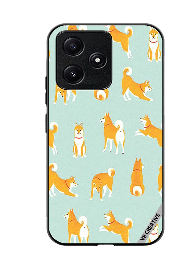 VR CREATIVE Protective Case Cover For Xiaomi Poco M6 Pro 5G Shib Inu Design Multicolour - Image 1