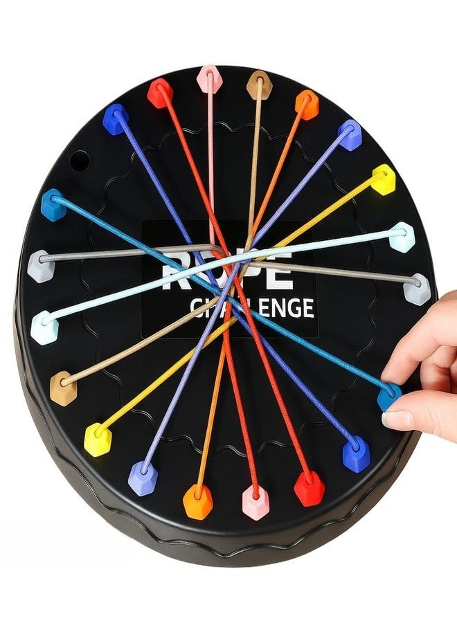 Space Enterprises Rope Logic Puzzle Game – Brain Teaser Toy for Kids & Adults | Untangling Strategy Board Game for Travel, Family & Party Fun | Multi-Level Focus & Motor Skill Development Challenge - Image 1