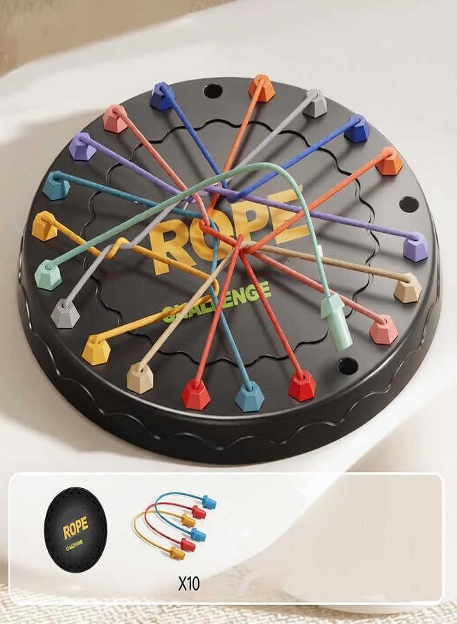 Space Enterprises Rope Logic Puzzle Game – Brain Teaser Toy for Kids & Adults | Untangling Strategy Board Game for Travel, Family & Party Fun | Multi-Level Focus & Motor Skill Development Challenge - Image 3