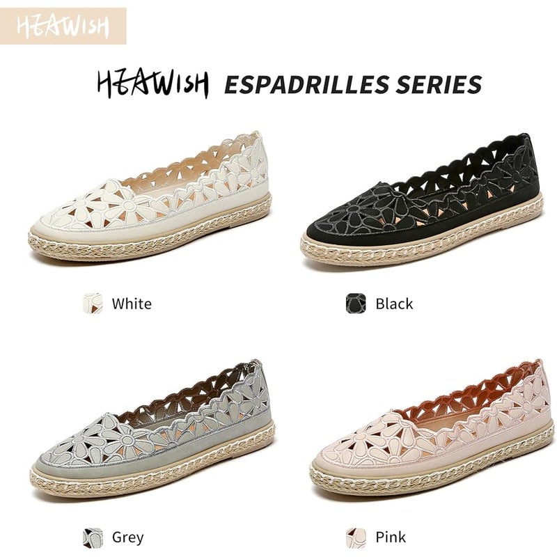HEAWISH حذاء باليه مسطح رسمي دائري سهل الارتداء للنساء من هيويش، كاجوال بتصميم لوبفر بحبل - Image 5