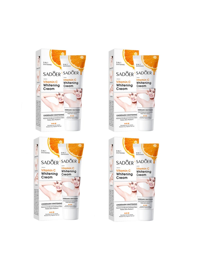 KASTWAVE Natural Skincare Underarm Cream, Women Dark Spot Corrector Cream for Armpit, Neck, Knees, Elbows, Inner Thigh, Dark Spot Remover for Body, 4Pcs - Image 1