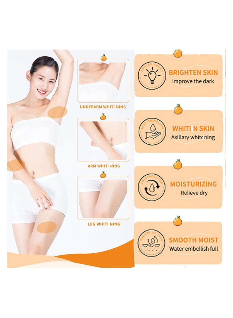KASTWAVE Natural Skincare Underarm Cream, Women Dark Spot Corrector Cream for Armpit, Neck, Knees, Elbows, Inner Thigh, Dark Spot Remover for Body, 4Pcs - Image 3