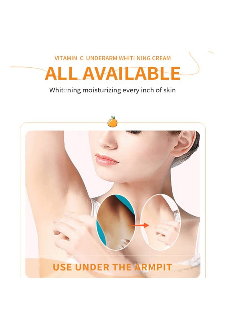 KASTWAVE Natural Skincare Underarm Cream, Women Dark Spot Corrector Cream for Armpit, Neck, Knees, Elbows, Inner Thigh, Dark Spot Remover for Body, 4Pcs - Image 2