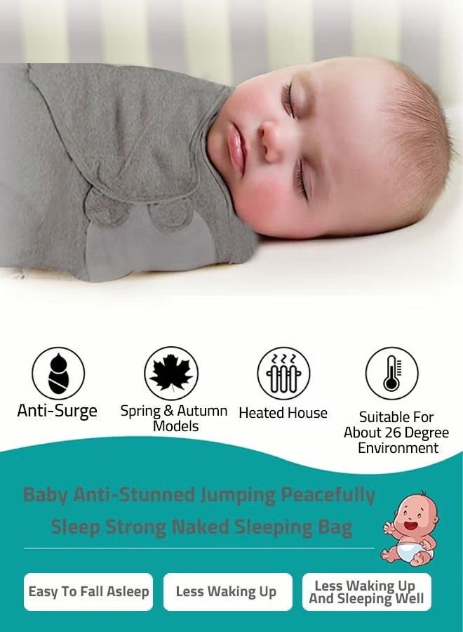 6 PCS Baby Swaddle Blanket Wrap Cap Set Newborn Infant Sleep Sack With Caps 100% Breathable Cotton 0-4 Month - Image 4