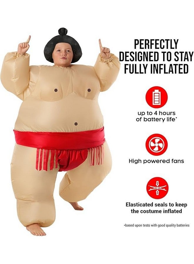 Morph Red Sumo Inflatable Costume - Kids Sumo Wrestling Suit for Halloween - Image 3