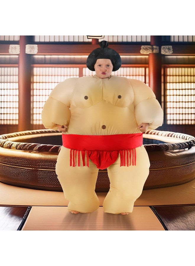 Morph Red Sumo Inflatable Costume - Kids Sumo Wrestling Suit for Halloween - Image 4