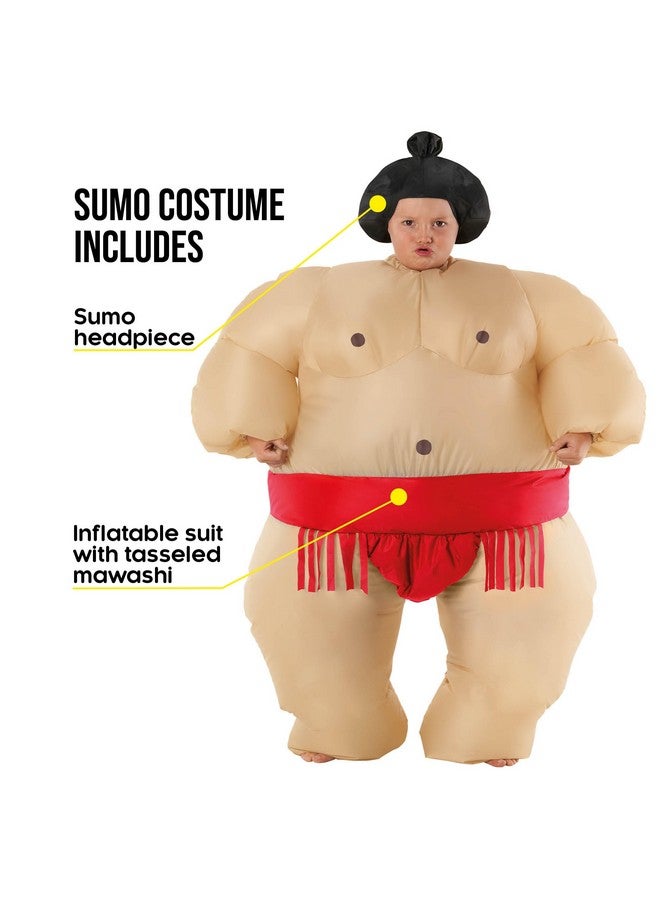 Morph Red Sumo Inflatable Costume - Kids Sumo Wrestling Suit for Halloween - Image 2