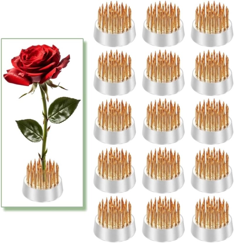 Eggone Mini Kenzan Pin Frog 23mm/0.9inch Diameter Floral Ikebana Flower Arranger Holder for Small Vase (15Pcs) - Image 1