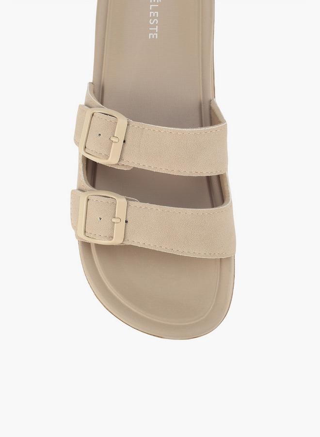 Celeste Women Buckle Detail Slides - Image 3