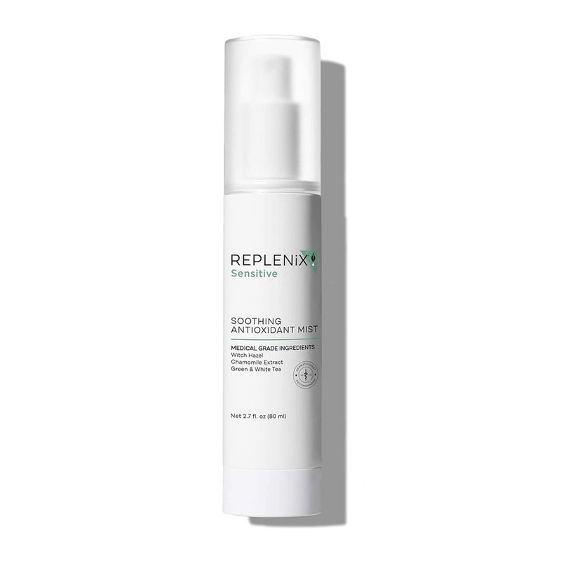Replenix Soothing Antioxidant Mist Calming Facial Spray Dermatologist Developed for All Skin Types Oil Free Paraban Free Noncomedogenic 27 oz