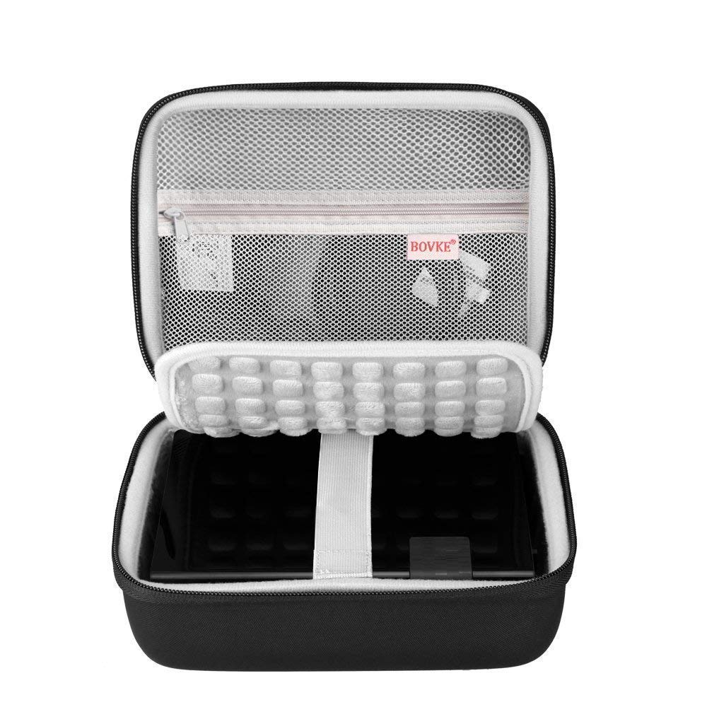 BOVKE Hard Drive Case for WD Elements My Book Seagate Expansion Desktop External Hard Drive HDD 6TB 8TB 10TB 12TB 14TB 16TB 18TB 22TB 24TB 26TB 28TB, 3.5 Inch Portable Desktop HDD Carrying Case, Black