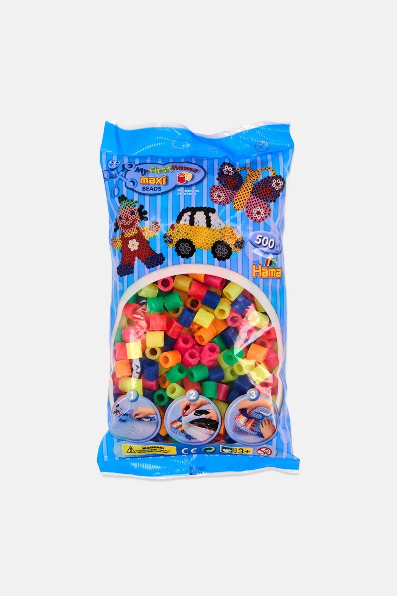 Hama Maxi Beads Neon Mix 500 Pcs In Bag - Image 1
