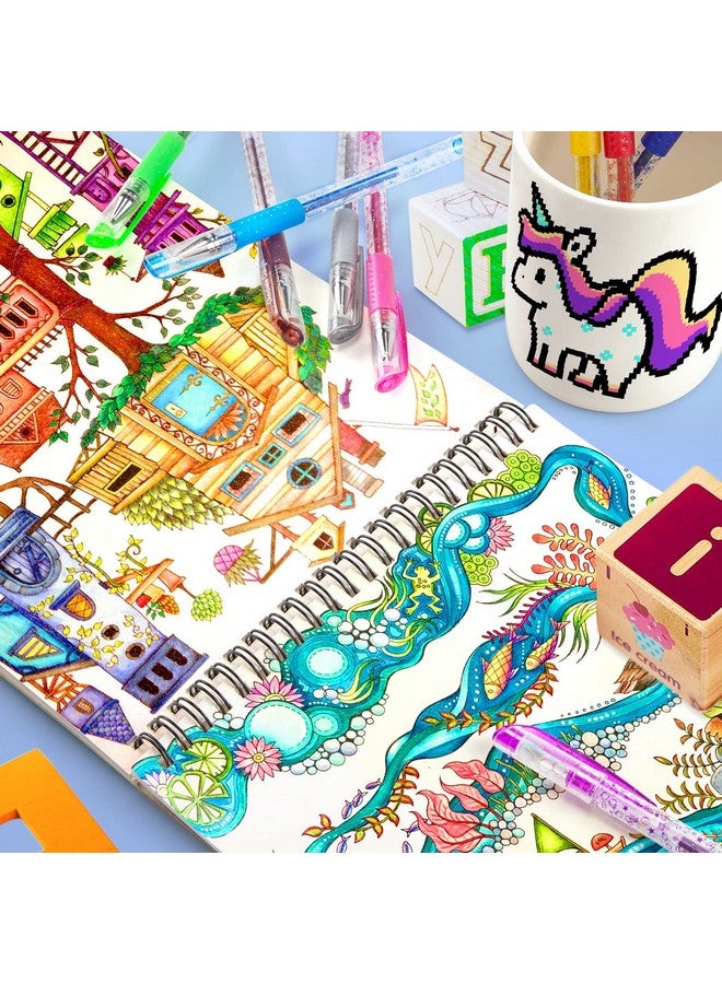 sunacme Fruity Scented Gel Ink Pens, 12 Assorted Colorful Gel Pens For Drawing, Writing, Coloring At School & Home  - Image 5