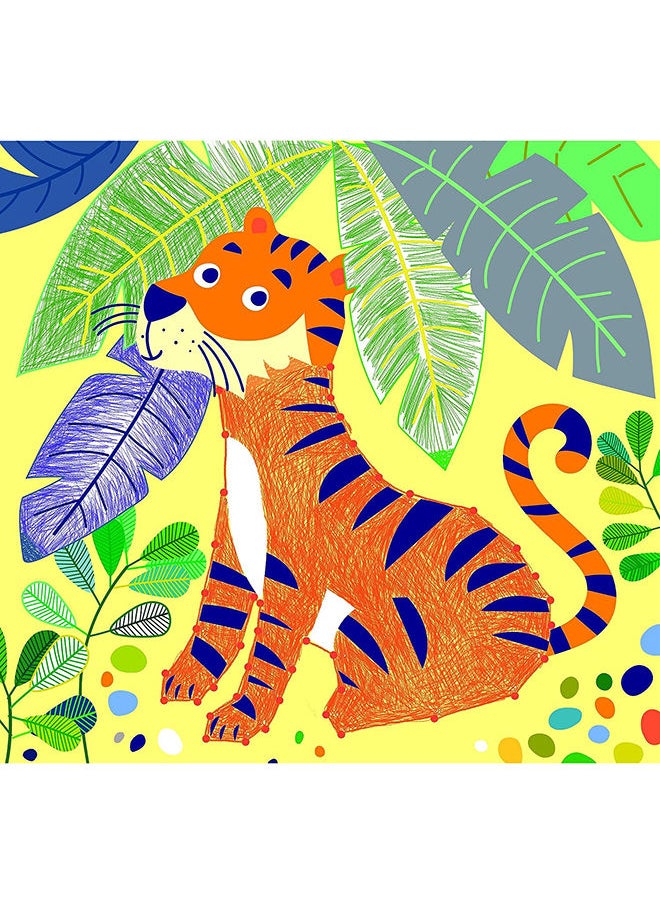 Avenir Coloring Activity Book Jungle on-the-go Coloring Activity Book for Endless Fun and Creativity, 3-in-1 Play Coloring, Games & Stickers Ideal Gift for Kids 3+  - Image 5