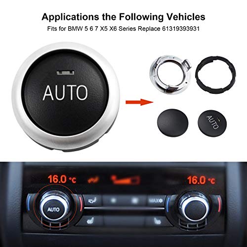 YUANTUO A/C Air Conditioning Knob Control Fit for BMW 5 6 7 X5 X6 Series M5 M6 X5 X6 520i 528i 530i 535i 550i 640i 650i 730Li 740Li 750Li 760Li 6131939393 - Image 3