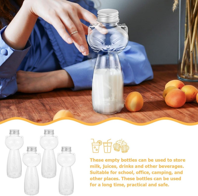 6pcs 500ml Juice Bottles Plastic Beverage Containers with Sealing Lids for Travel and Drink Storage - Image 3