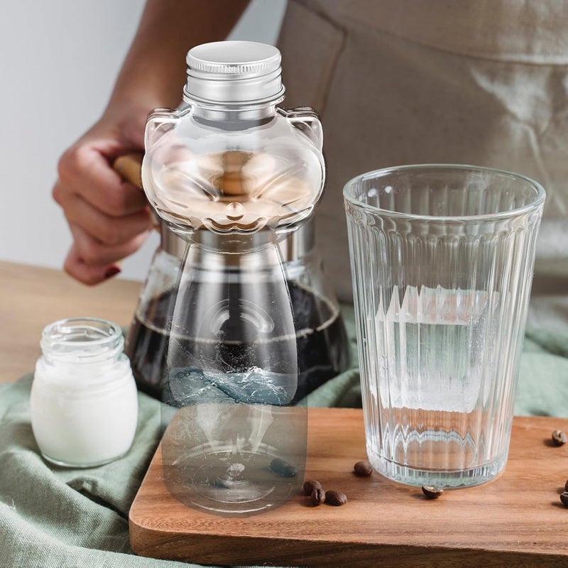 6pcs 500ml Juice Bottles Plastic Beverage Containers with Sealing Lids for Travel and Drink Storage - Image 5