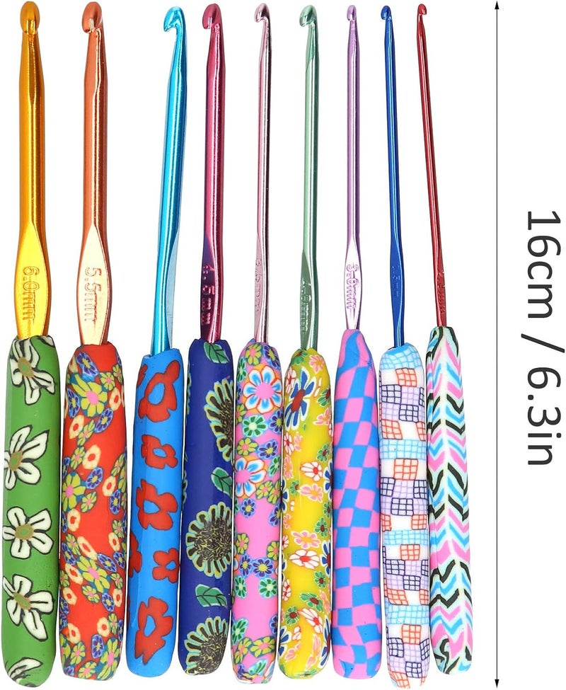 Multi-purpose fine material Saluaqui Crochet Kit for Beginners 9Pcs Crochet Hook Set with Ergonomic Handles Aluminum for Women and Comfortable DIY Craft Accessories Dust tight seal Budget friendly sizing alternatives Ready order processing Updated modern design Replaceable parts Tiered cost purchase alternatives Odor resistant Intercity storage hub Varied dimensions N/S/C nationwide deliver All consumer tier purchase options Public demand affordable quality Light & heavy use compatible One piece build Classic trendy design picks User feedback upgraded quality Balanced structure Globally spread simple design Simple multi-feature practical build All territory compatible build Fast & slow shipment compatible Size-sorted warehouse storage Flexible varied design Fade proof - Image 4