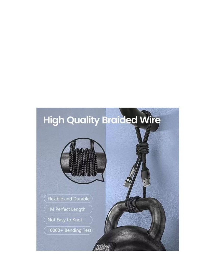 FLOVEME one meter Strong Rotating Magnetic Mobile Phone Charging Cable for C type - Image 3