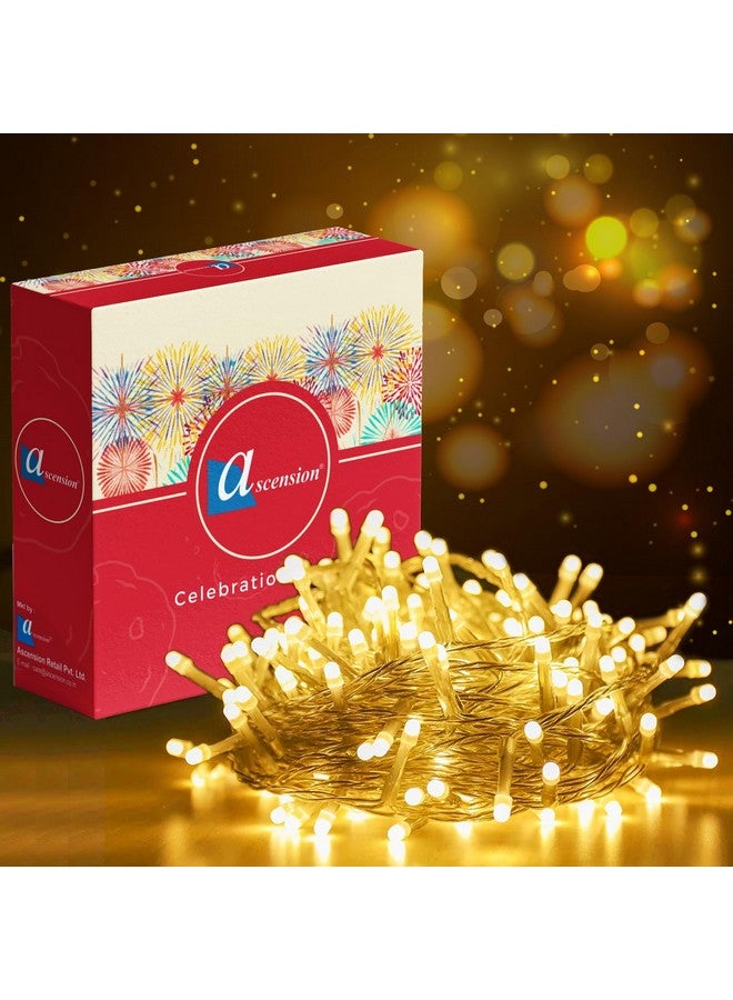 ascension 40 feet 12 Meter 42 LED Bulb String Fairy Lights Warm White for Indoor & Outdoor Decorations String Lights for Diwali, Party, Home Decor, Christmas Lights for Festival Decoration - Plastic - Image 1