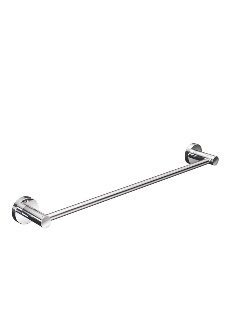Y&D 60cm Self Adhesive Single Towel Rail,Stainless Steel Bathroom Towel Holder Tack