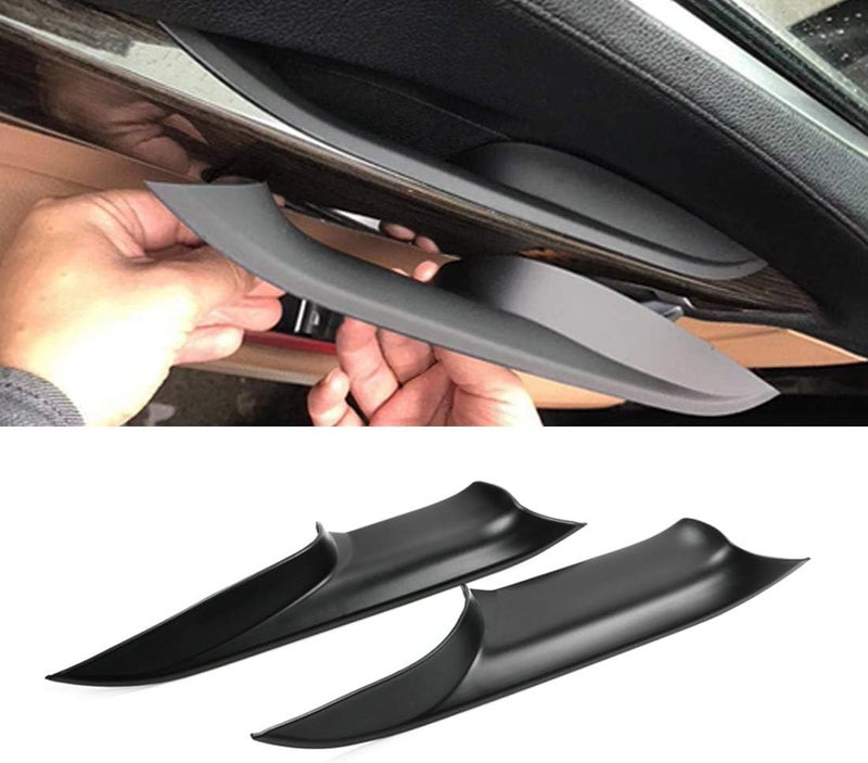 Jaronx Compatible with BMW 7 Series Door Pull Handle Covers, Left Rear & Right Rear 7 Series F02 Door Handle Cover Door Panel Trim (Compatible with BMW 730 740 750 760/Long-wheel Base Sedan 2008-2014) - Image 2