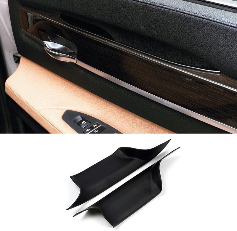 Jaronx Compatible with BMW 7 Series Door Pull Handle Covers, Left Rear & Right Rear 7 Series F02 Door Handle Cover Door Panel Trim (Compatible with BMW 730 740 750 760/Long-wheel Base Sedan 2008-2014) - Image 1