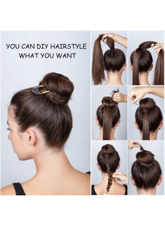 Chuangdi 8 Pieces U Shaped Hair Pins French Pins Metal U Vintage Fork Hair Pin for Buns Women Girls Hairstyle Accessories(Cute Patterns)  - Image 3