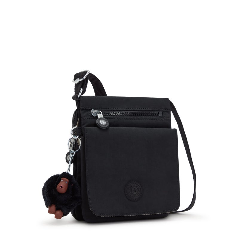 KIPLING KIPLING Kipling Womens Women's New Eldorado Minibag, Lightweight Bag, Nylon Travel Crossbody Bag, Black Tonal, 6 L x 7.75 H 0.75 D US - Image 4