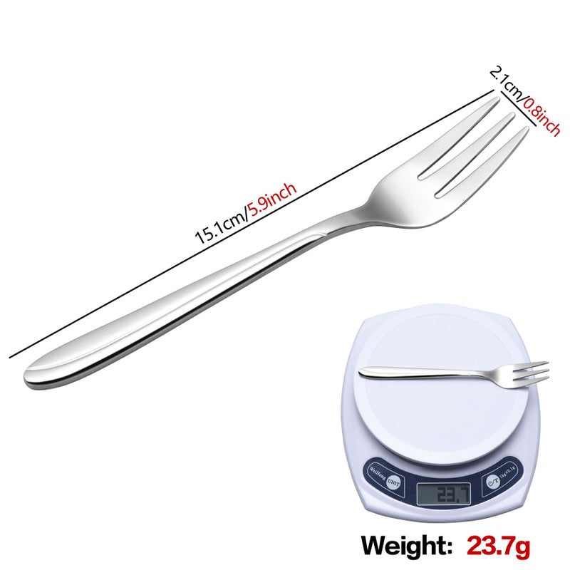 Anbers 12 Pieces Tiny Cocktail Forks  Stainless Steel Appetizer Fork Cake Fork - Image 4