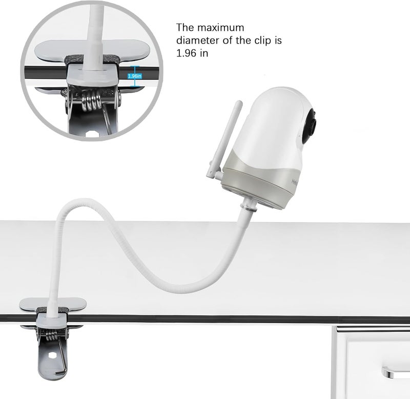 HOLACA Baby Monitor Mount Flexible Twist Stand for Hellobaby HB6550HB6558HB65HB66HB40HB248 and Blemil Baby BL90522JUAN2215 and VTimes302 Babymonitor Camera Other with 14Threaded HoleClipMount - Image 2