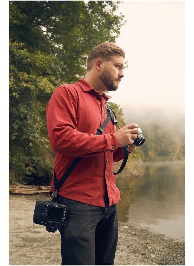 BlackRapid - Hybrid Breathe Camera Sling, Original Camera Sling Design, Strap for 1 or 2 DSLR, SLR and Mirrorless Cameras - Image 1