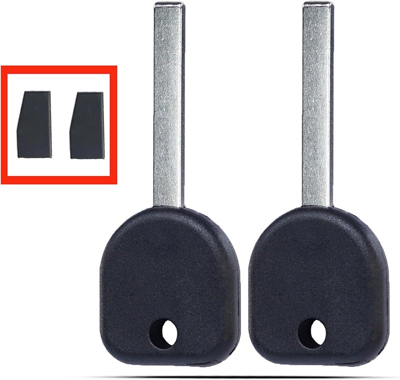 MechanMagic Key Fob Replacement Fits for Buick Chevrolet GMC 2010-2021 Uncut Transponder Ignition Car Key B119 HU100 46chip (Set of 2) - Image 1