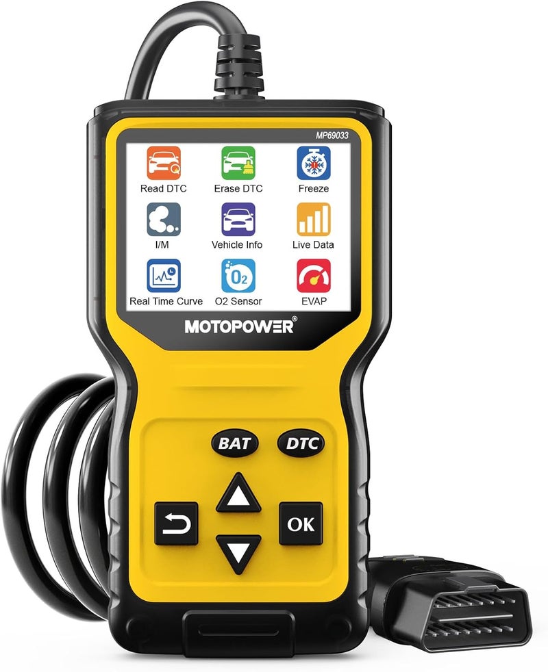 MOTOPOWER MP69033 Pro OBD2 Scanner Code Reader with Battery Tester - Image 1