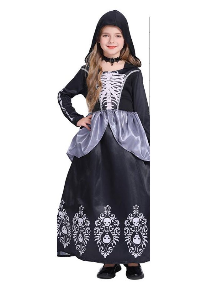 NIBEMINENT Role-playing girl children's costume Halloween children's princess ankle long dress - Image 1