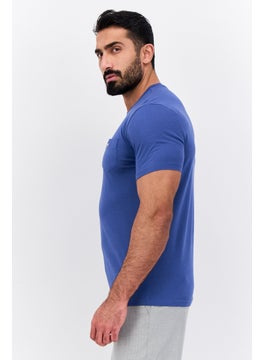 Ben Sherman Men Crew Neck Short Sleeve Brand Logo T-Shirt, Sage Blue  - Image 2