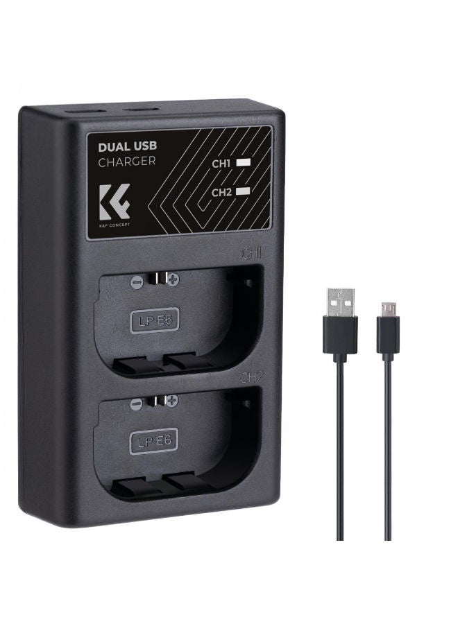 K&F Concept K&F Concept lp-e6 dual-slot Battery Charger Z57A3DB59D3FEC7728606Z