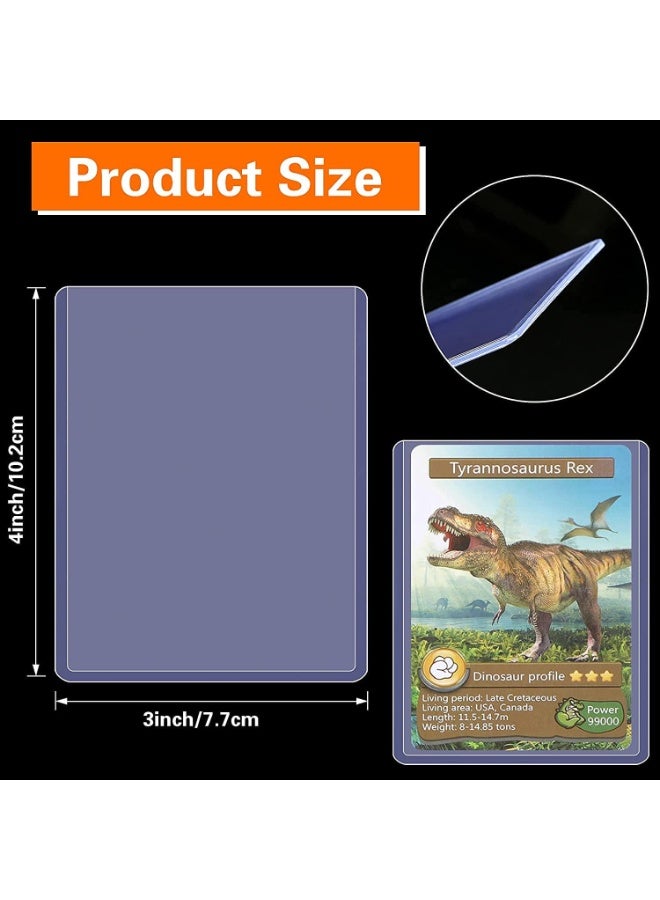 Relex 100PCS Card Sleeves Hard Plastic Card Sleeves for Baseball Card Protective Card Holder for Trading Cards, Sports Cards, Album Card 10.1x7.7 cm - Image 2