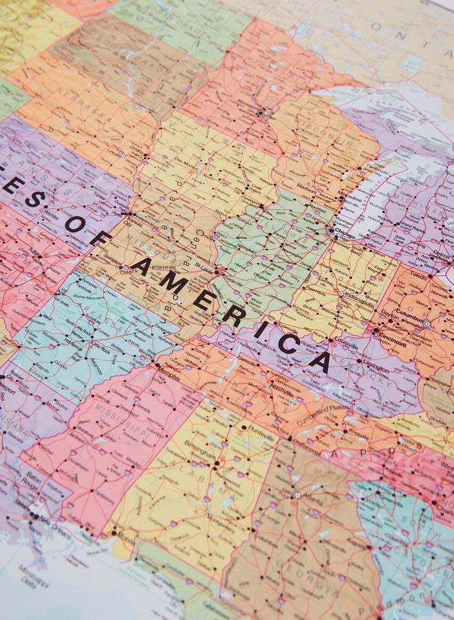 Maps International Laminated World Map & US Map Poster Pack - 17" x 22" - Maps of the World & United States - Detailed Cartography - Maps International - Image 5